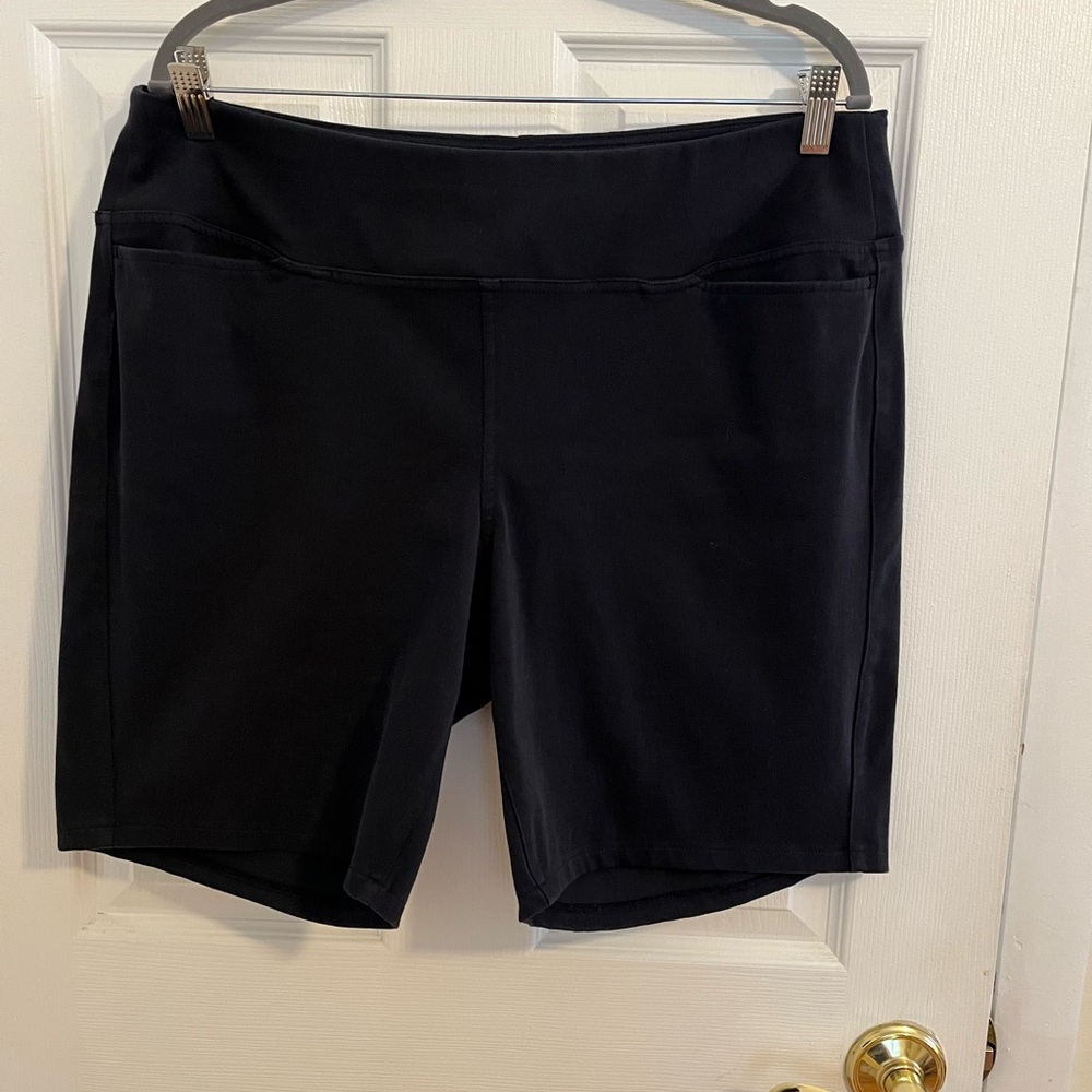 J. Jill Navy Blue Smooth Fit City Shorts by Wearever